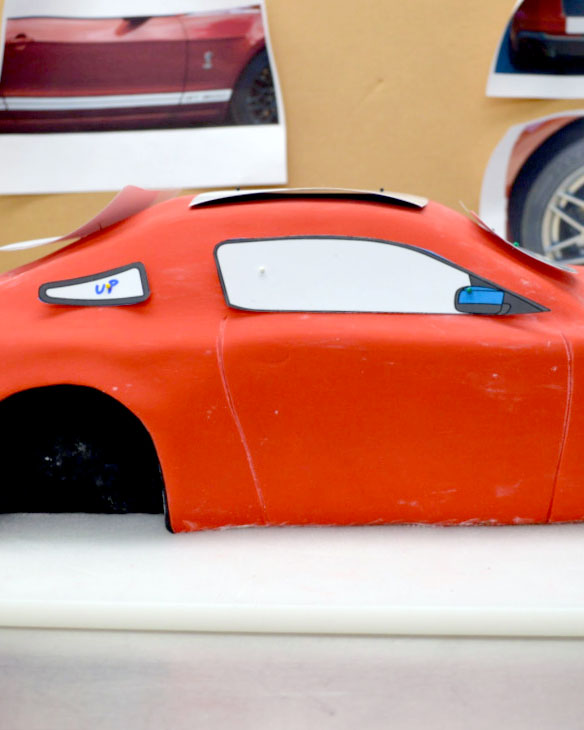 gt 500, cake, 3d cake, car, cake art, cake in progress, the fancy cake box, NY, Upstate